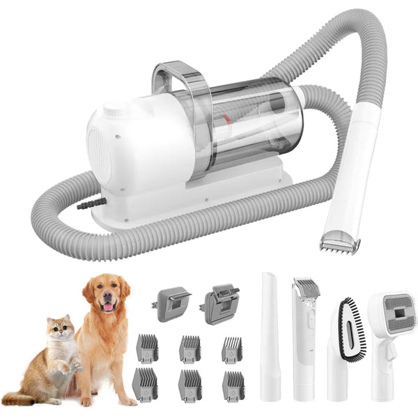 Pawsh all-in-one pet grooming vacuum kit for dogs and cats