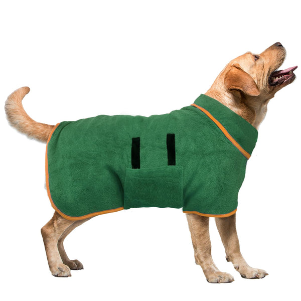 Pawsh quick-dry microfiber dog towel robe