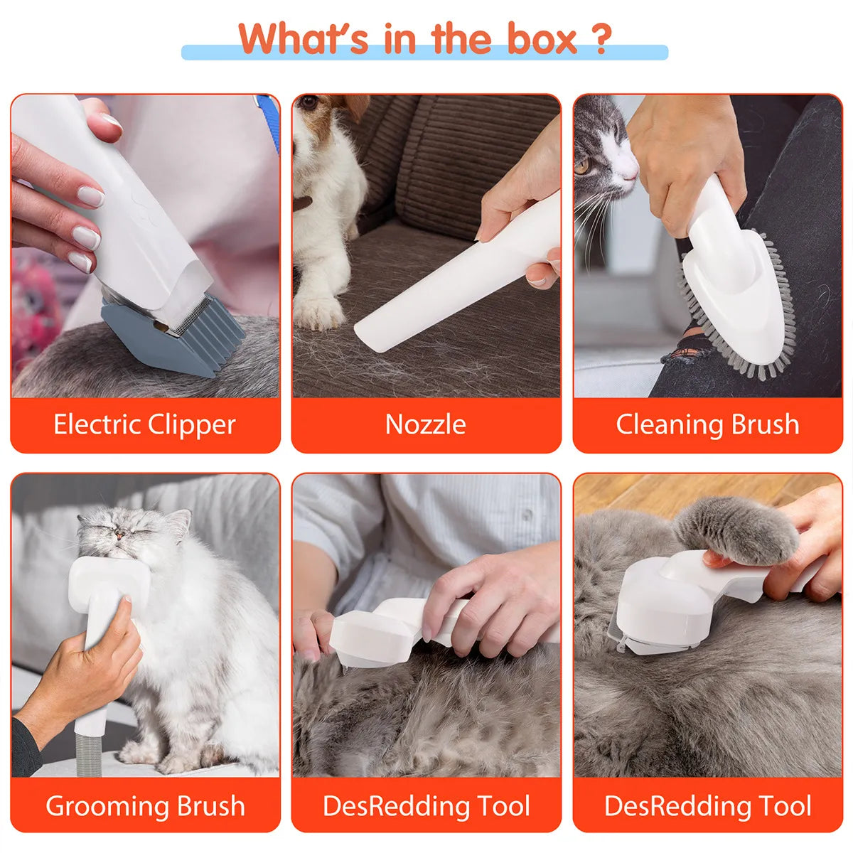 Pawsh Grooming Vacuum Kit
