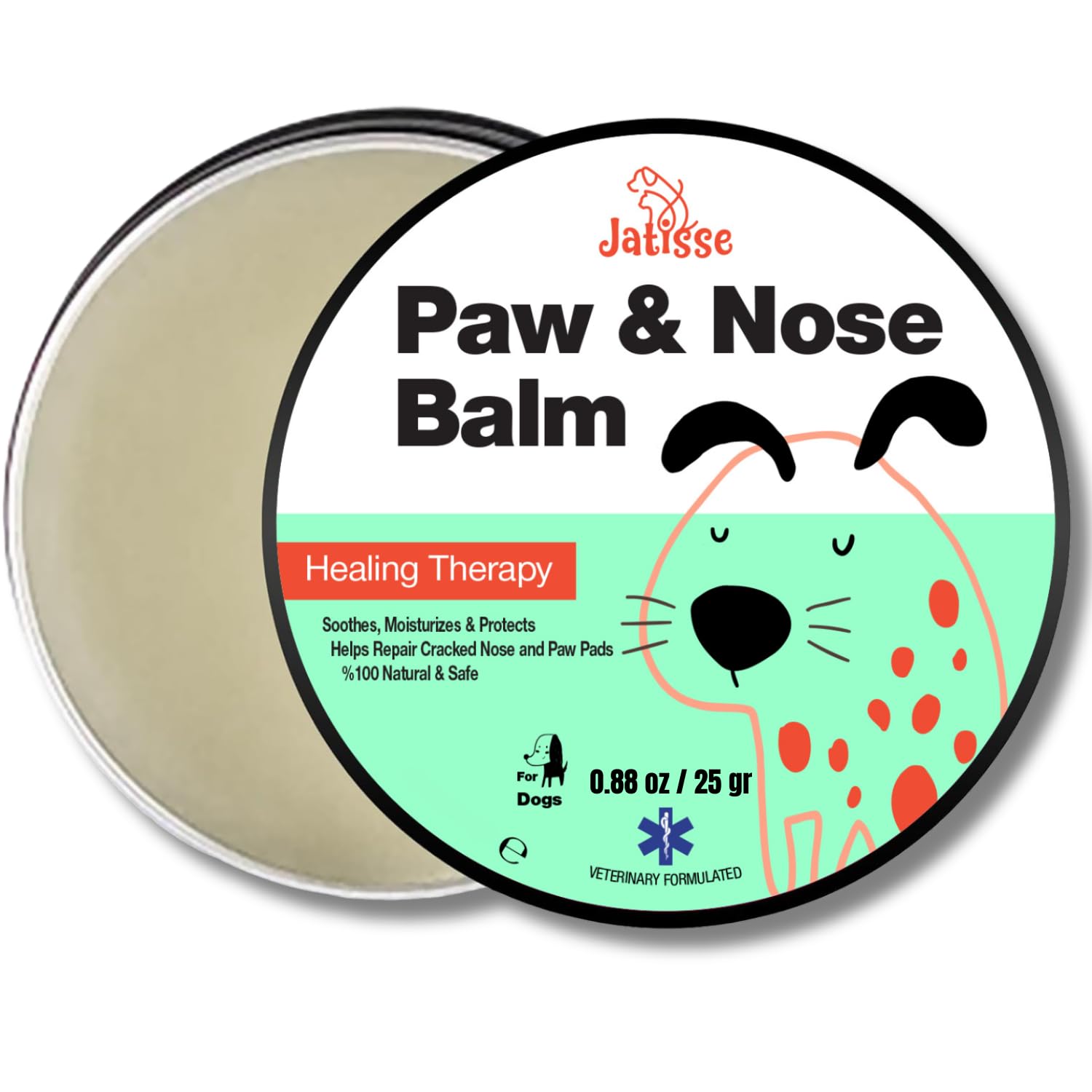 Pawsh Paw and Nose Balm natural beeswax formula for dog paw pads