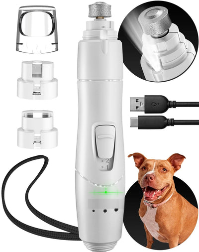Pawsh quiet nail grinder with attachments and USB charging